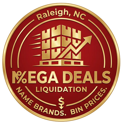 Mega Deals Liquidation logo — Raleigh, NC bin store and pallet sales